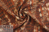 Italian textured wool fleece knit - spicy graphic strips 1.66 yd