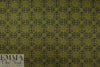 Italian olive medallion textured wool fleece 1.625 yds