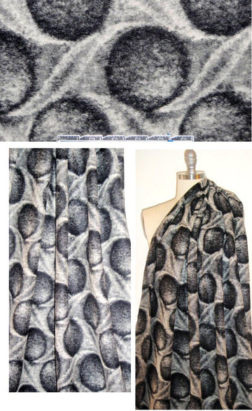 Italian peas in pod boiled wool fleece 1.625 yd