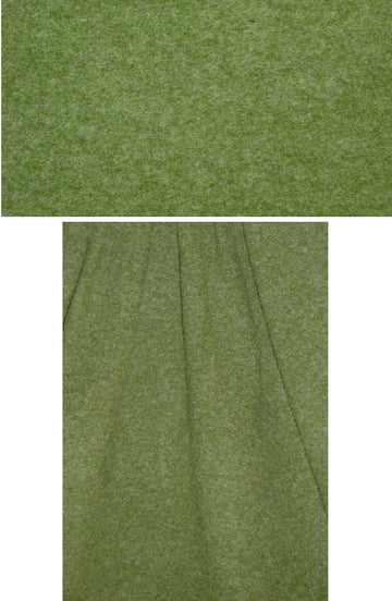 Italian fleecy, chunky wool knit - grasshopper