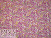 Italian magenta/citrus over-printed wool blend woven 1.875 yd