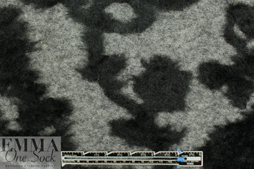 Italian black/gray lattice fluff wool fleece