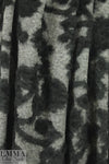 Italian black/gray lattice fluff wool fleece