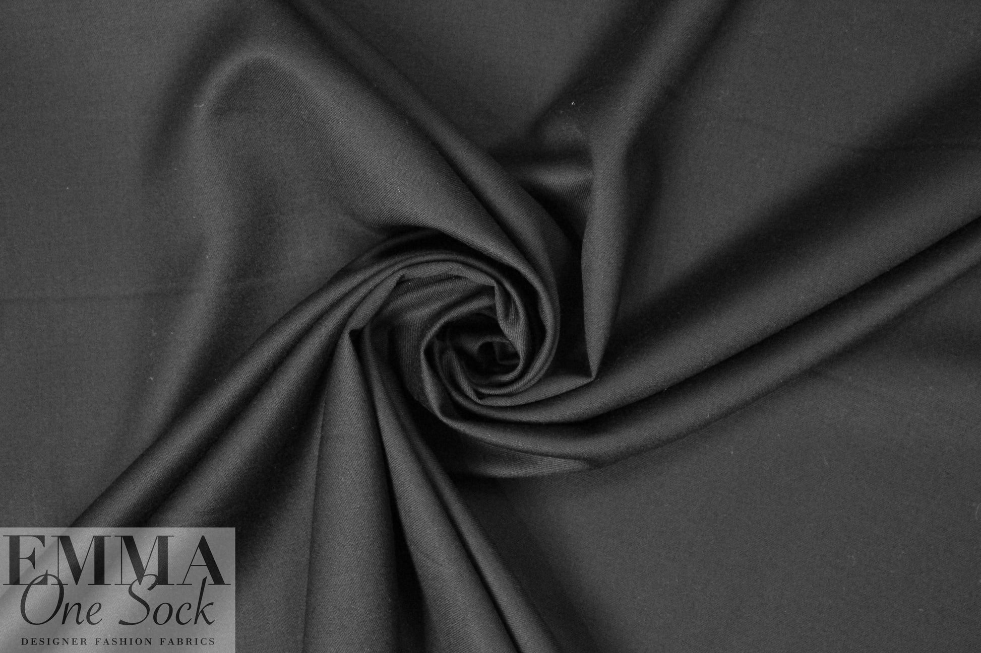 fine quality wool gabardine - black