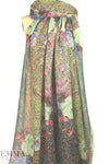 Italian printed all wool gauze - india paisley motif