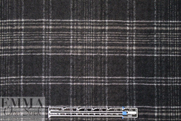 Noriso1 Ferrari yarn dyed wool gauze - b/w plaid