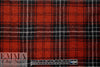 Japanese yarn dyed plaid wool gauze - black/red 1.33 yds