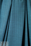 Italian teal/black wool herringbone suiting .75 yds
