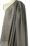 Italian earth tones wool blend herringbone woven