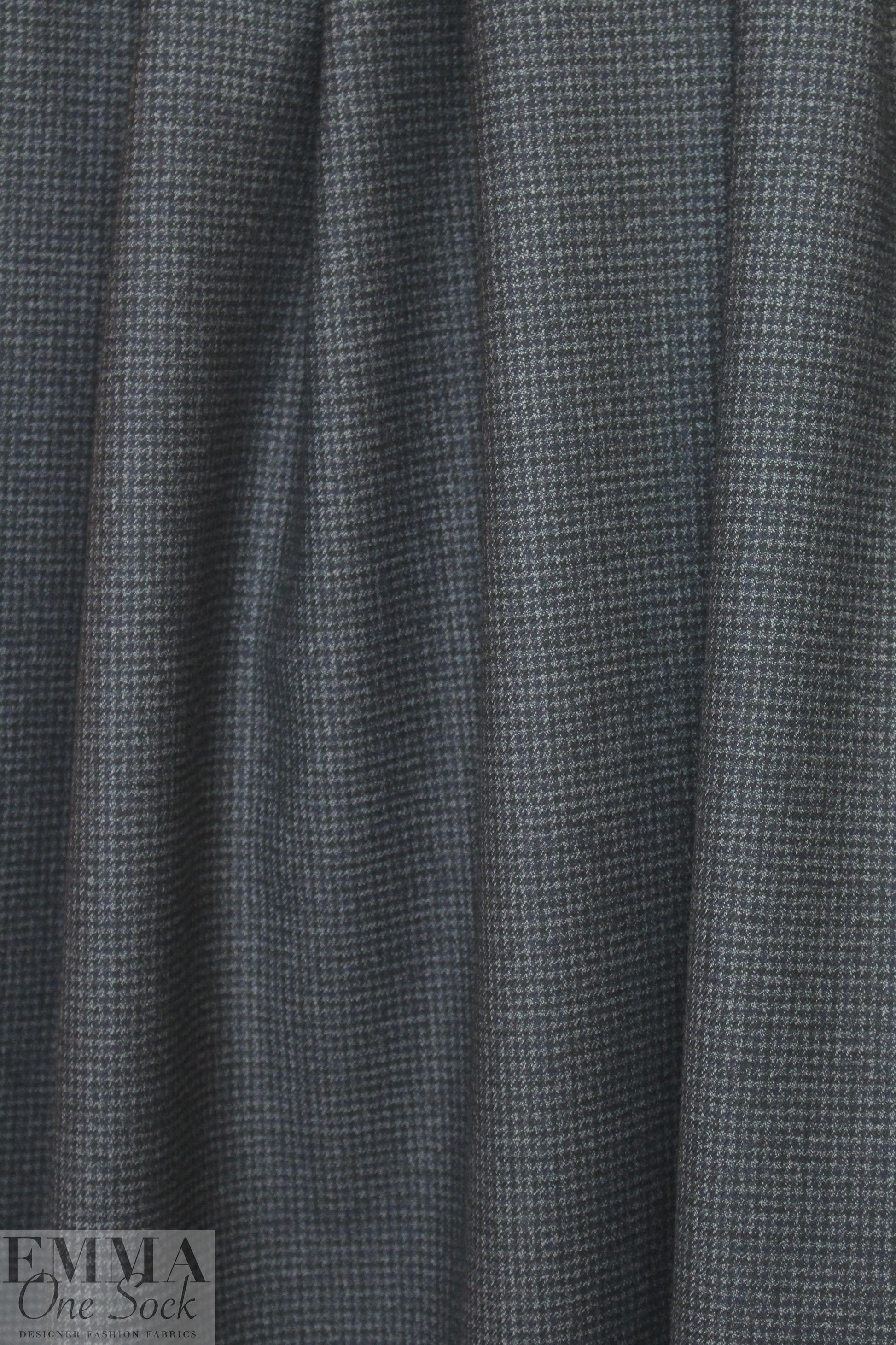 famous designer virgin wool mini-houndstooth