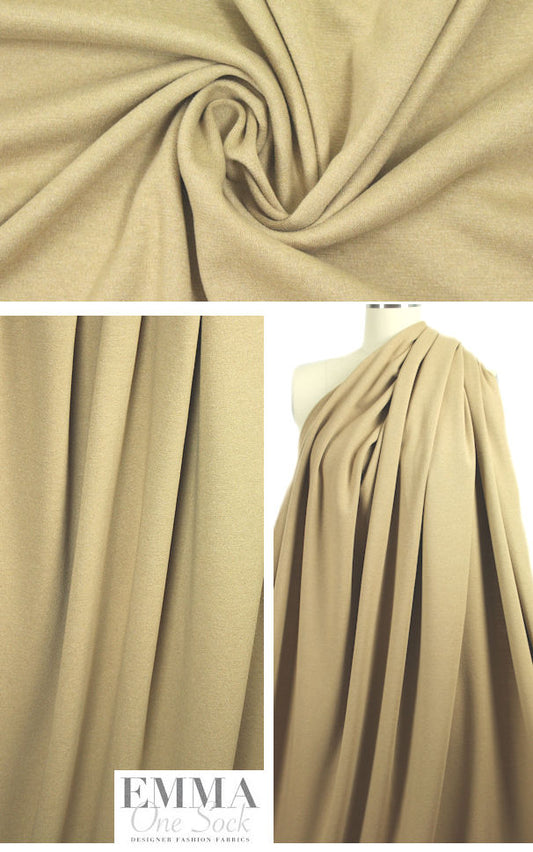 NY designer wool blend doubleknit - desert sand