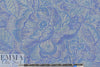 Italian flowery blues all-wool jacquard weave