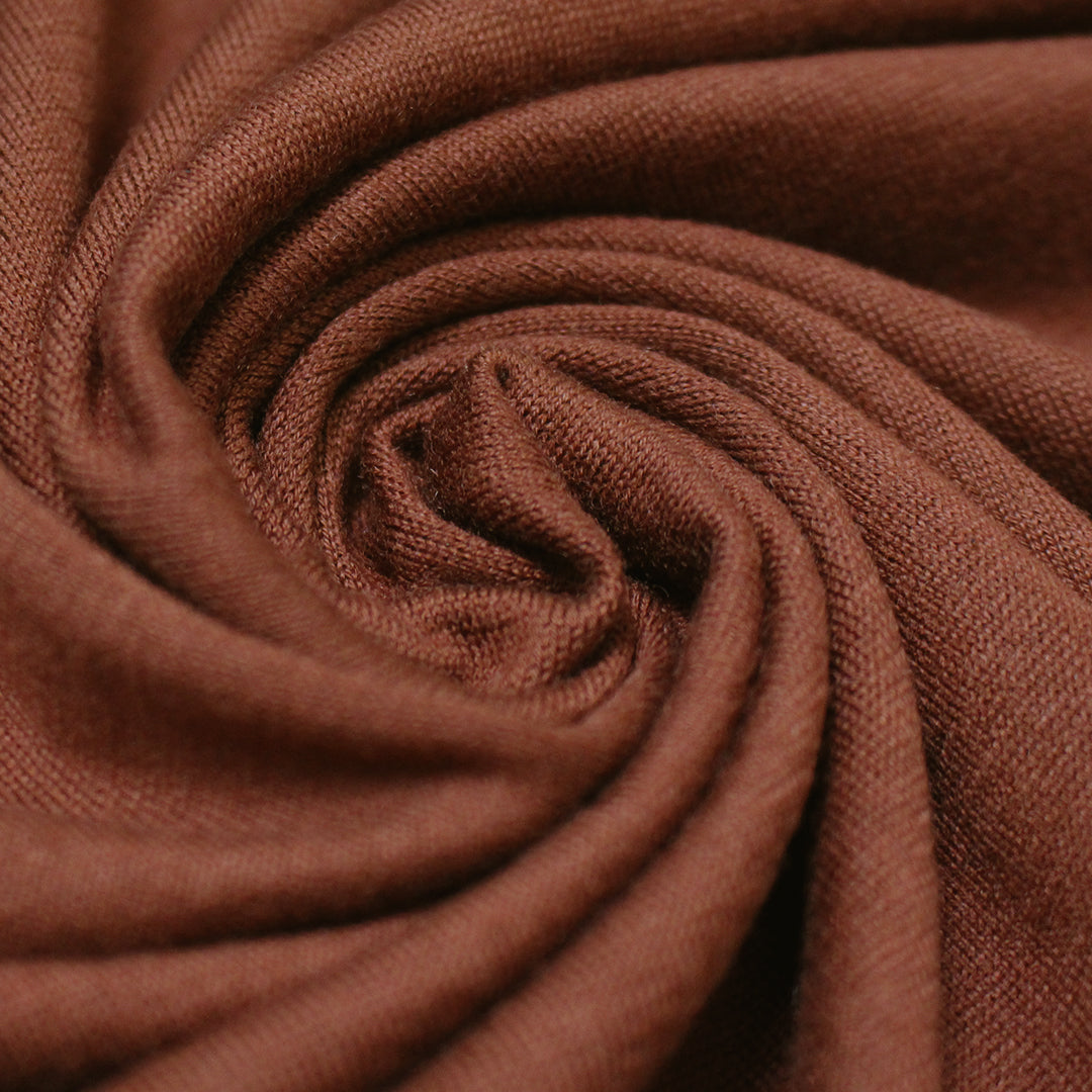 Ba1enciaga wool/lycra jersey - chipotle .5 yds