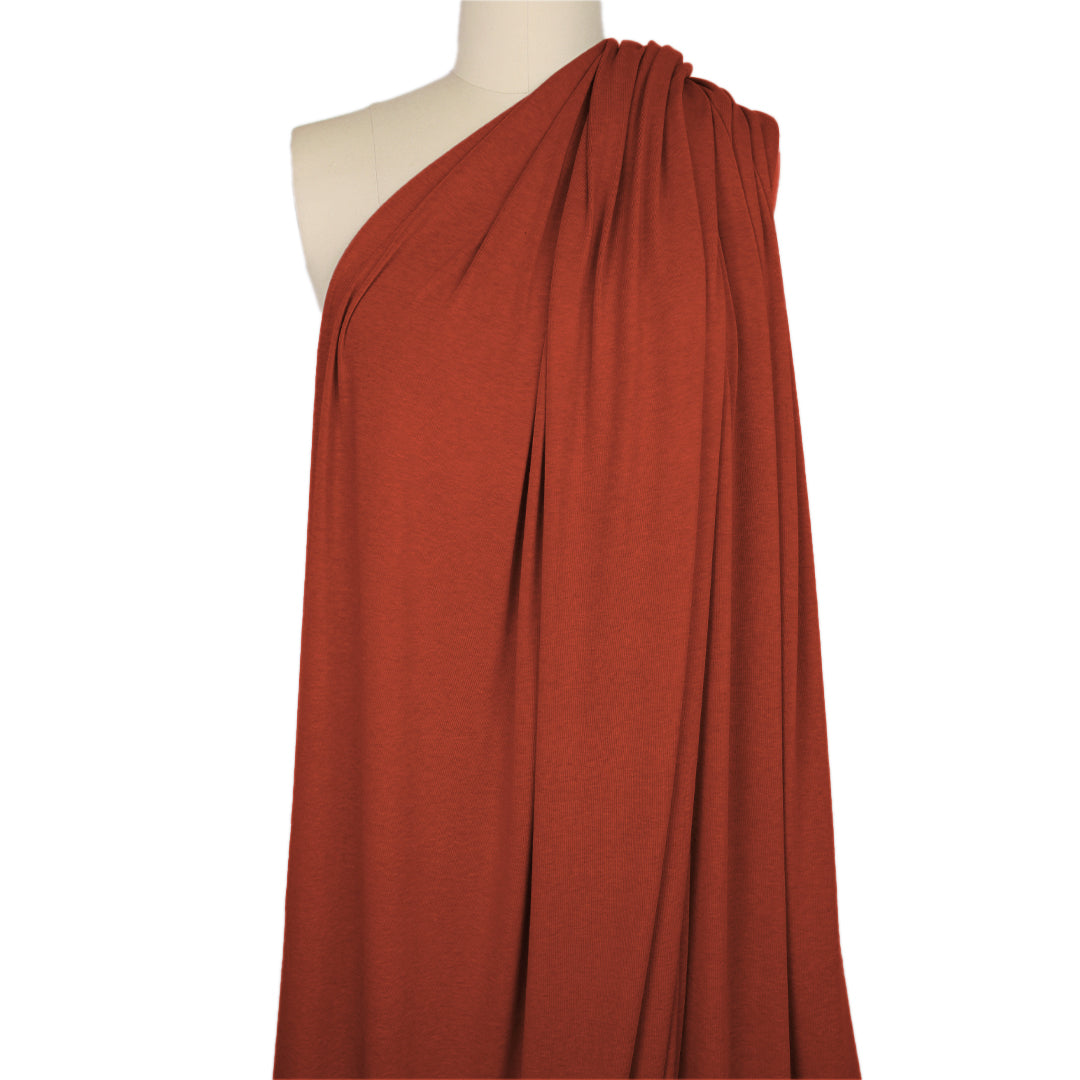 lyocell/wool stretch jersey - chili .625 yds