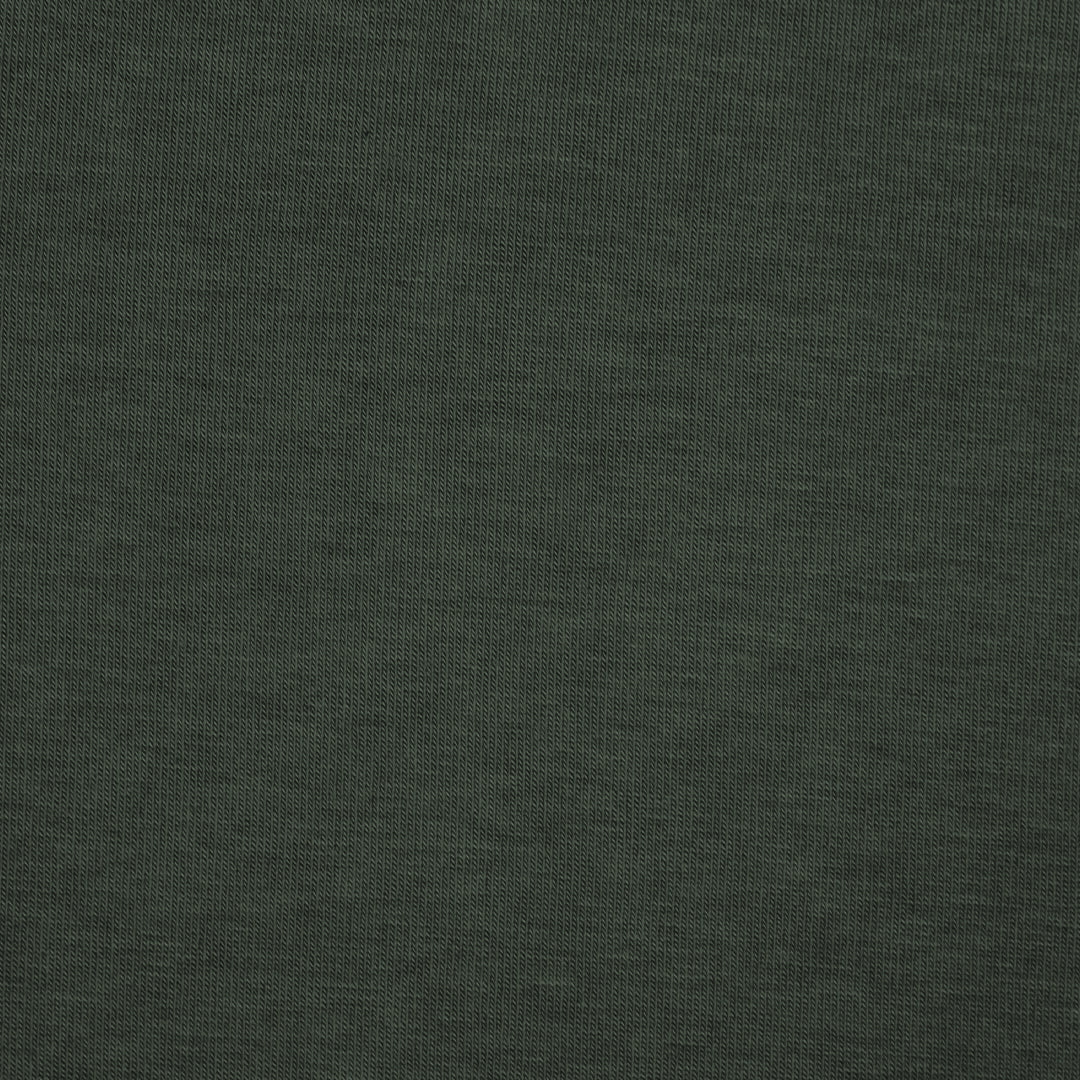 lyocell/wool stretch jersey - loden