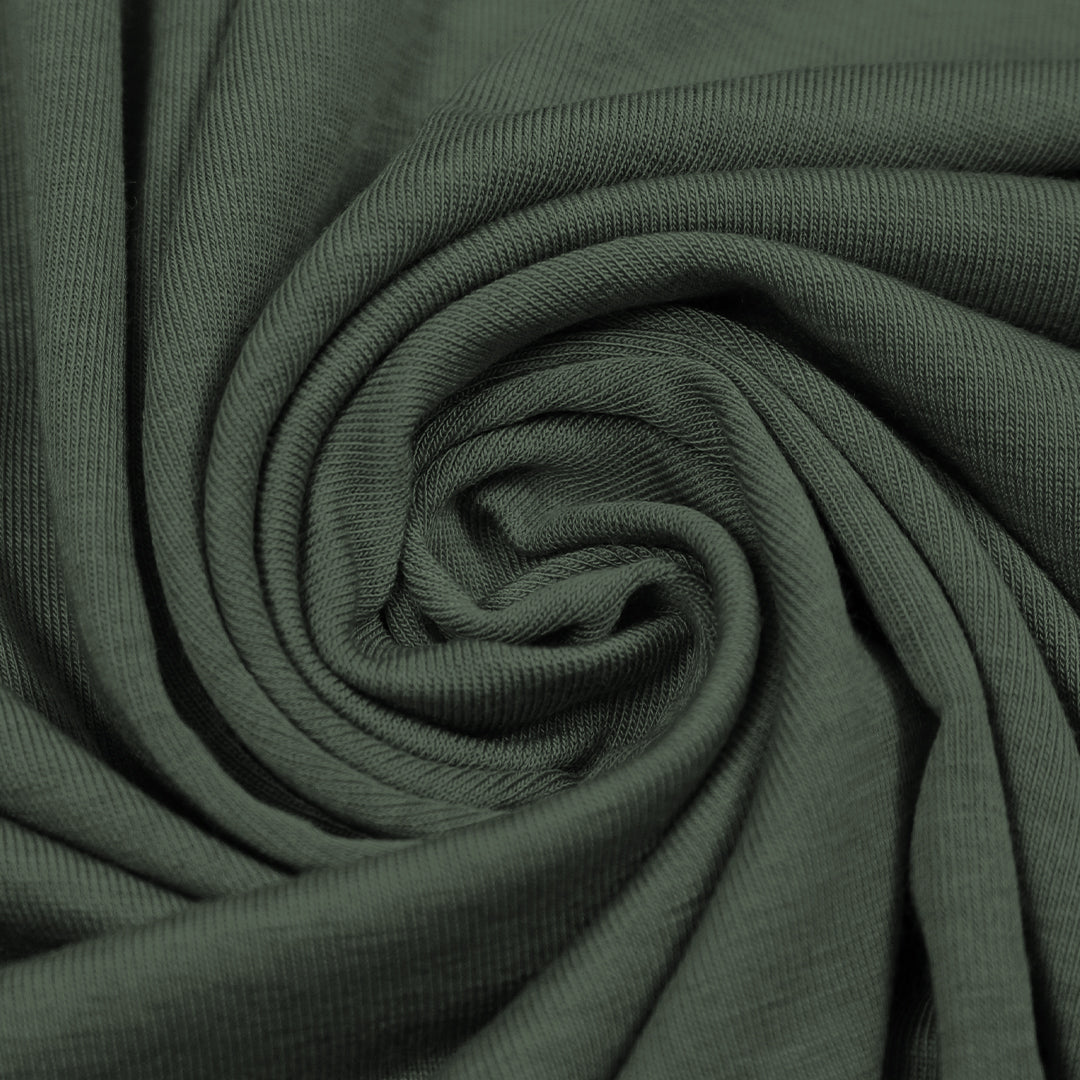 lyocell/wool stretch jersey - loden .5 yds
