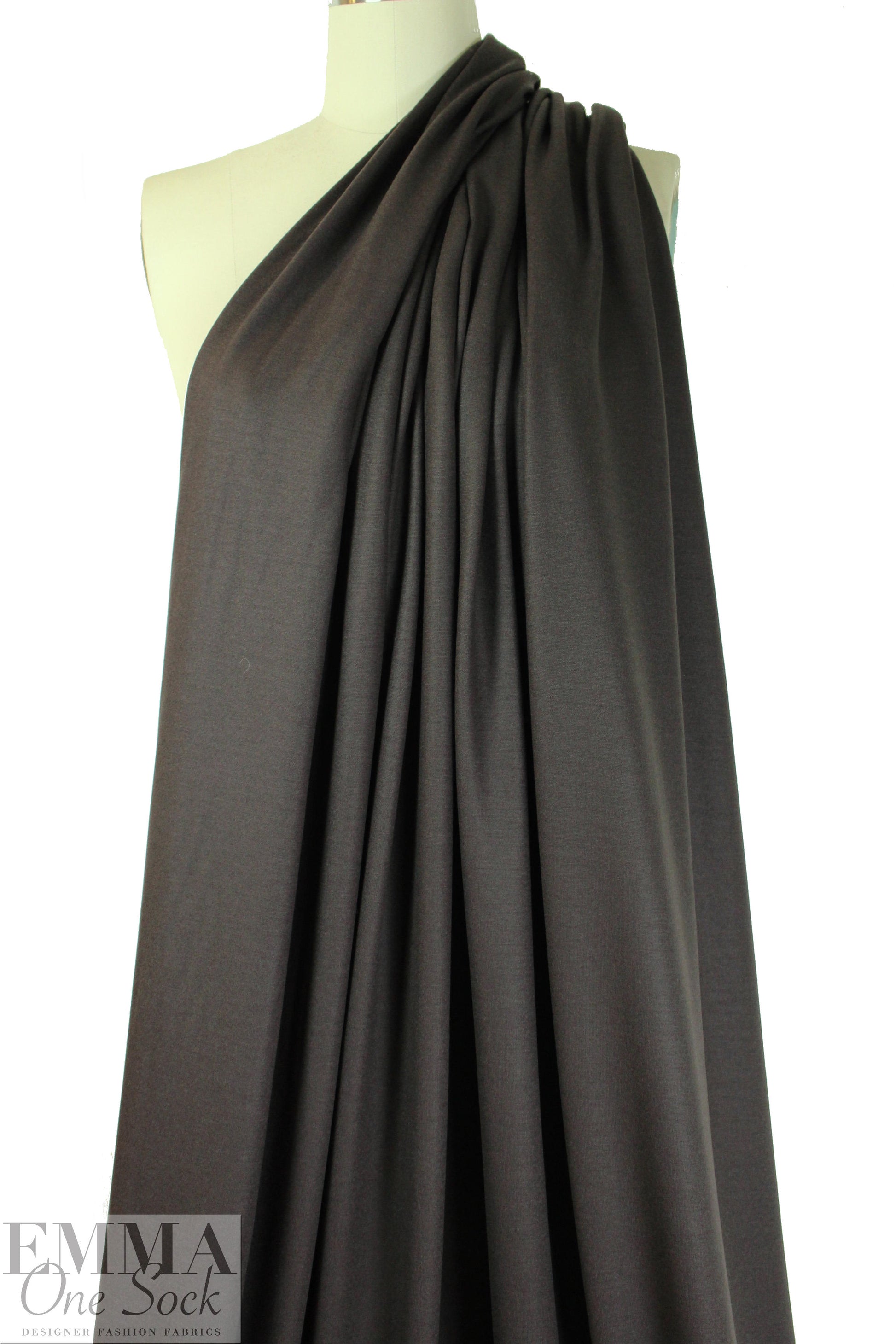 Italian wool jersey - woodsy brown