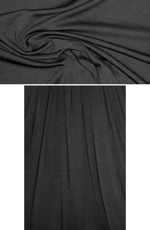 Italian wool/lycra jersey - black