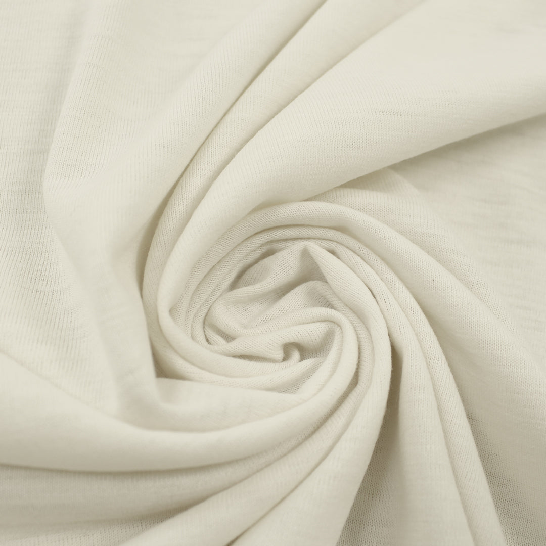 Betsey J0hnson wool blend jersey - antique white 1.75 yds