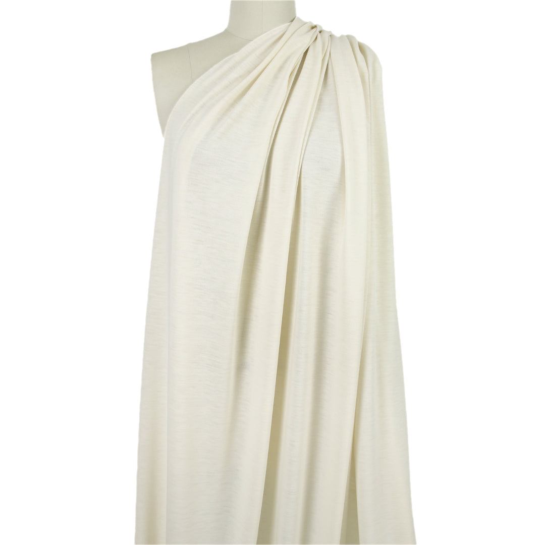 Betsey J0hnson wool blend jersey - antique white 1.75 yds