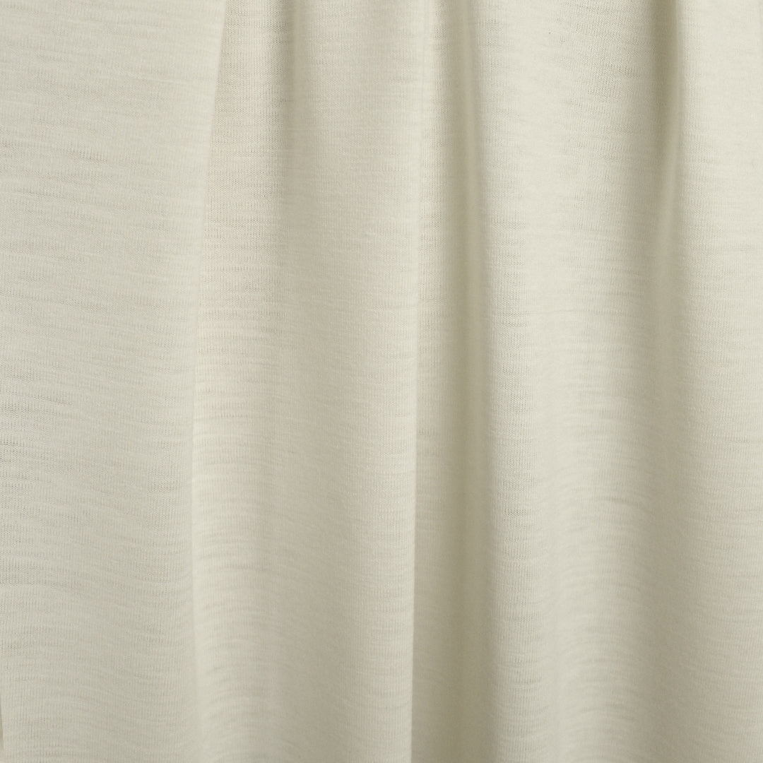 Betsey J0hnson wool blend jersey - antique white 1.75 yds