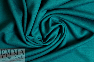 Italian wool/lycra jersey - teal 2 yds