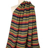 Gall0 wool stripe double cloth knit- paprika/olive/dijon