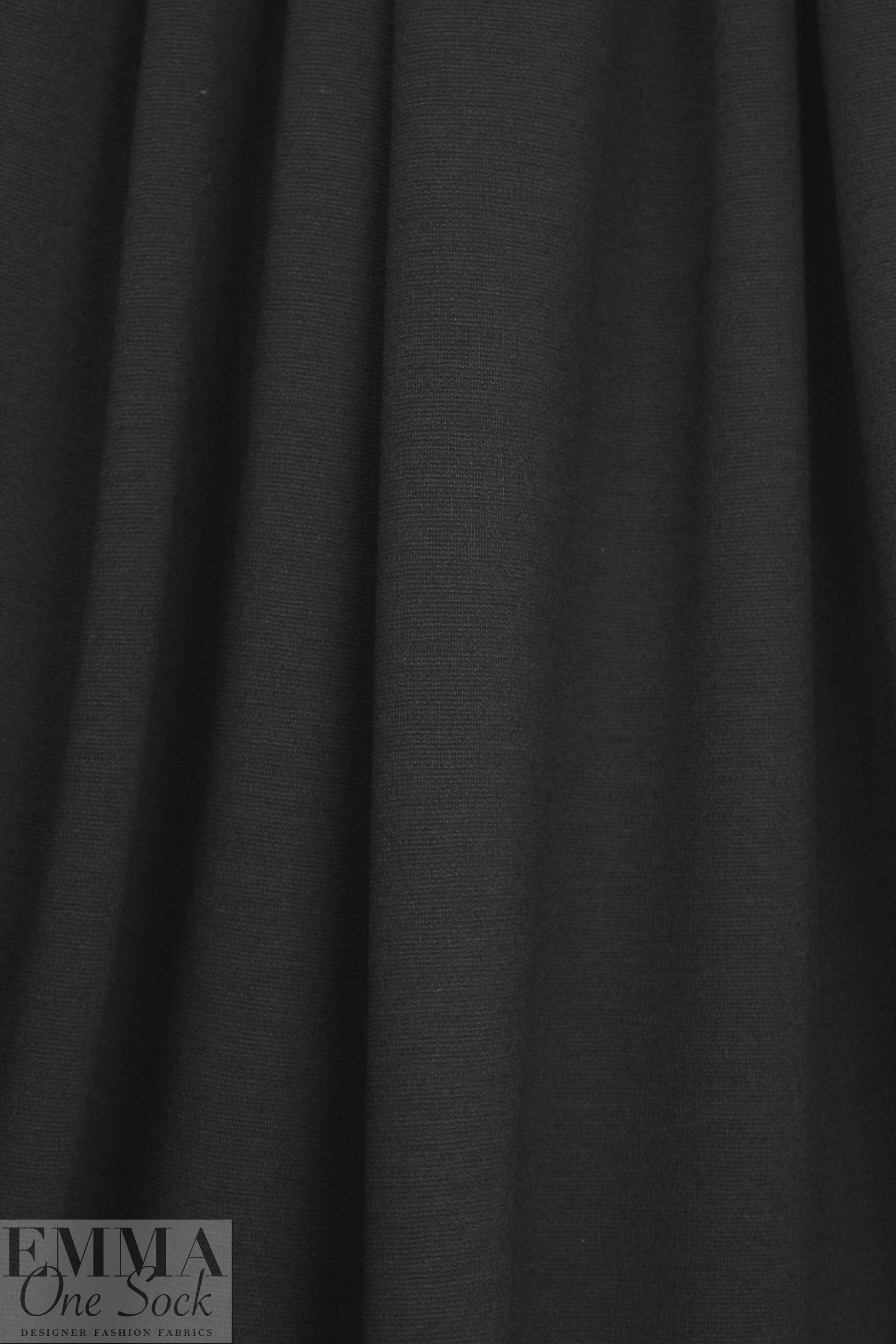 Barney's PL wool doubleknit - black 1 yard