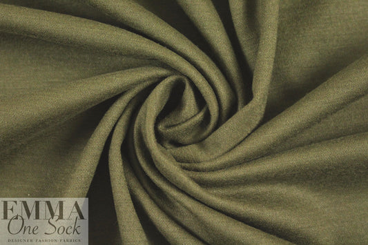 famous designer wool doubleknit - olive drab