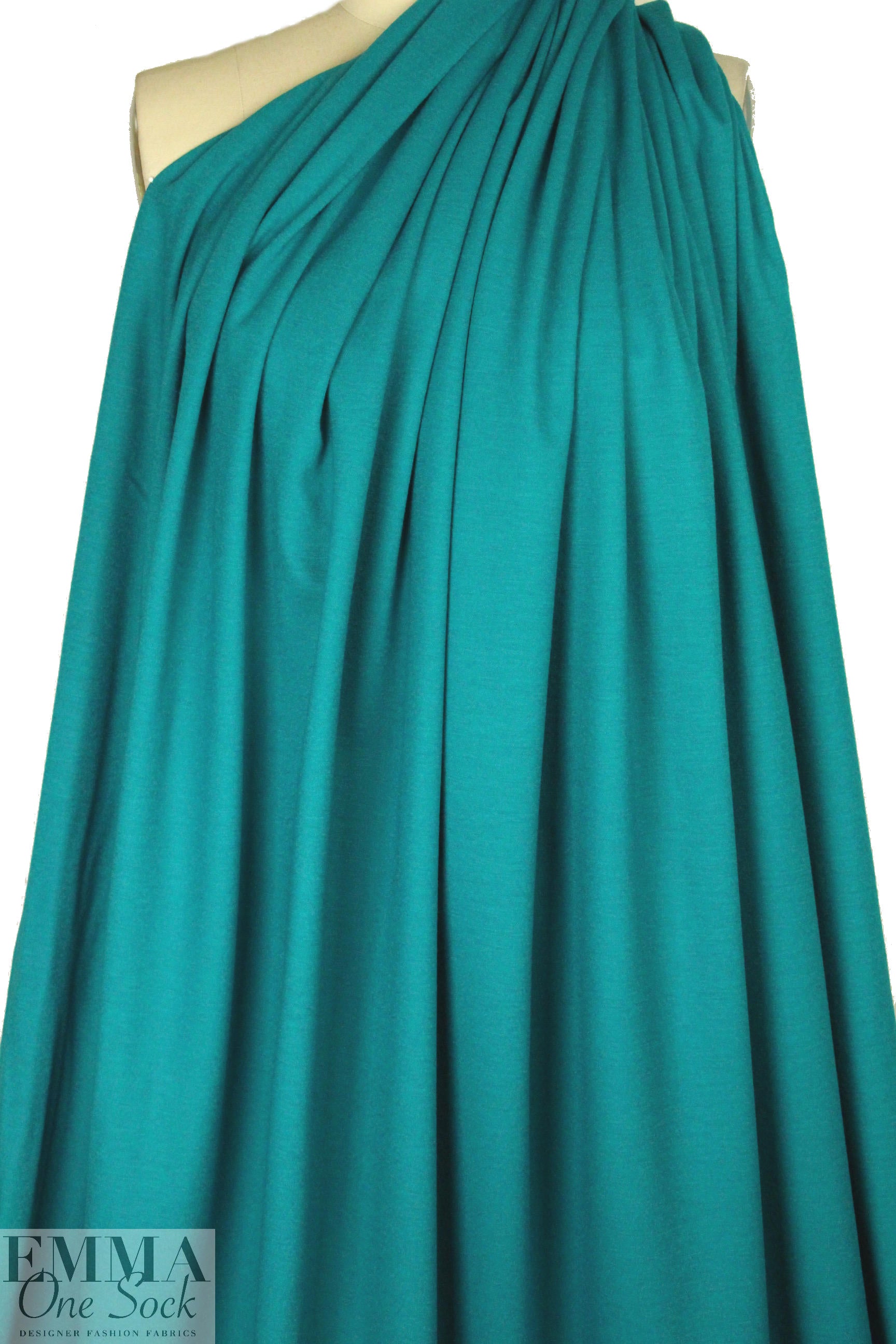 famous designer wool doubleknit - peacock