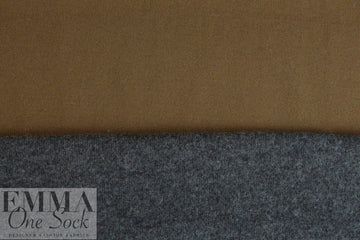 CA designer two-sided wool/jersey knit - bark/nutmeg 1.5 yd