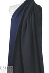 CA designer two-sided wool/jersey knit - charcoal/navy 1 yard