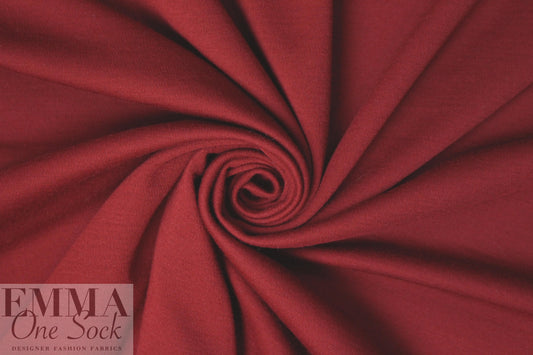famous designer wool doubleknit - brick