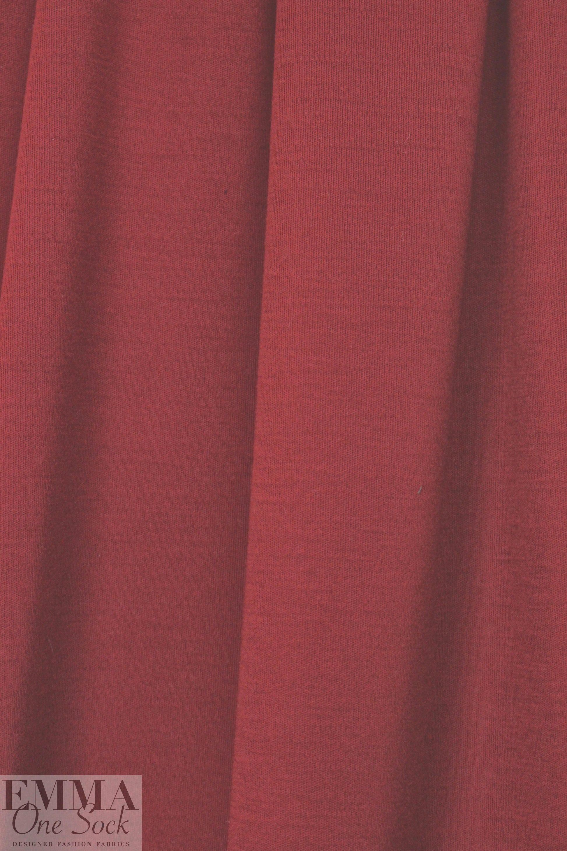 famous designer wool doubleknit - brick 1.375 yd