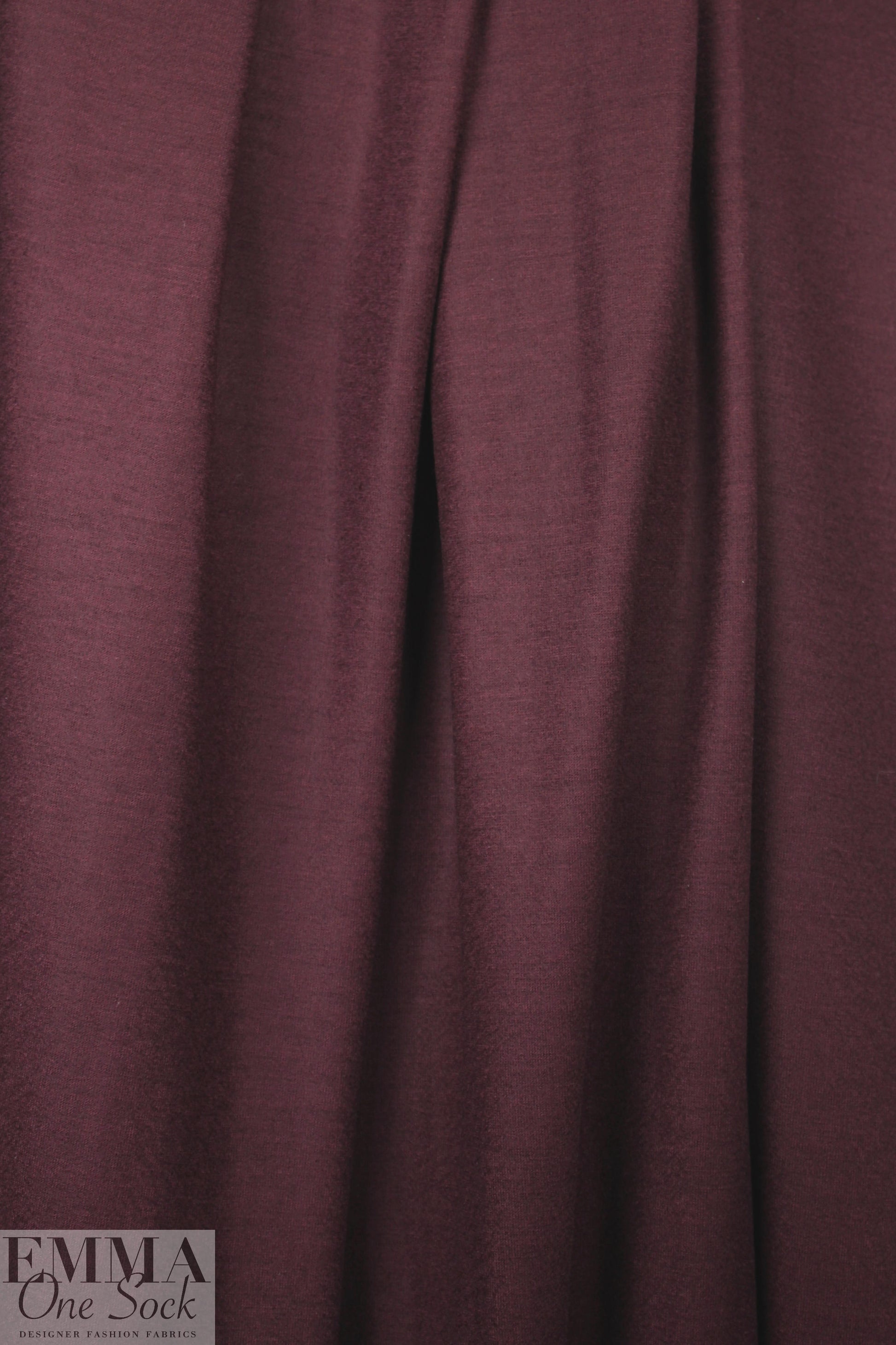 Italian drapey wool sweater knit - wine