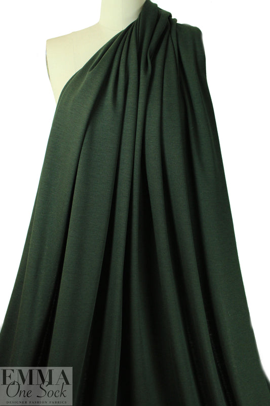 Italian wool doubleknit - forest green