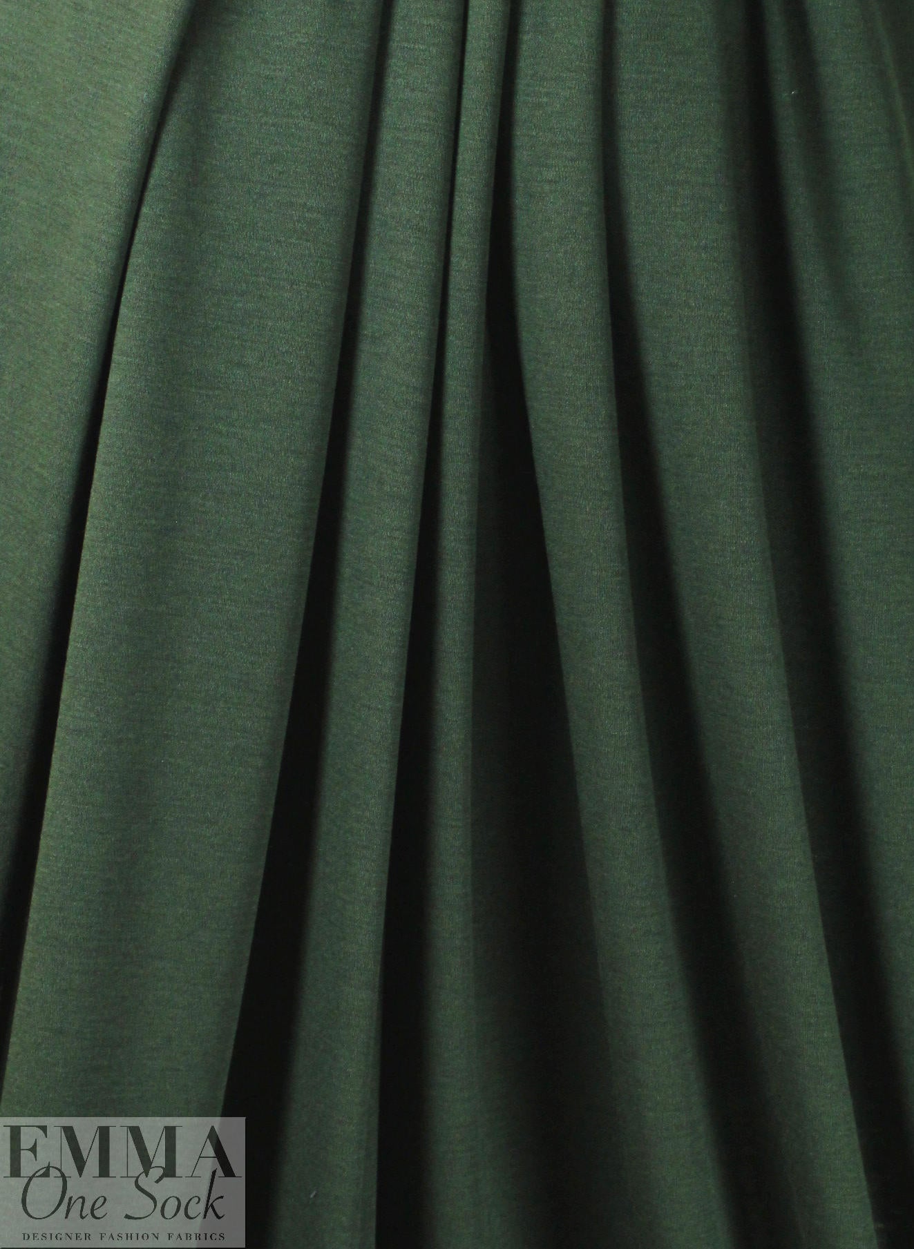 Italian wool doubleknit - forest green