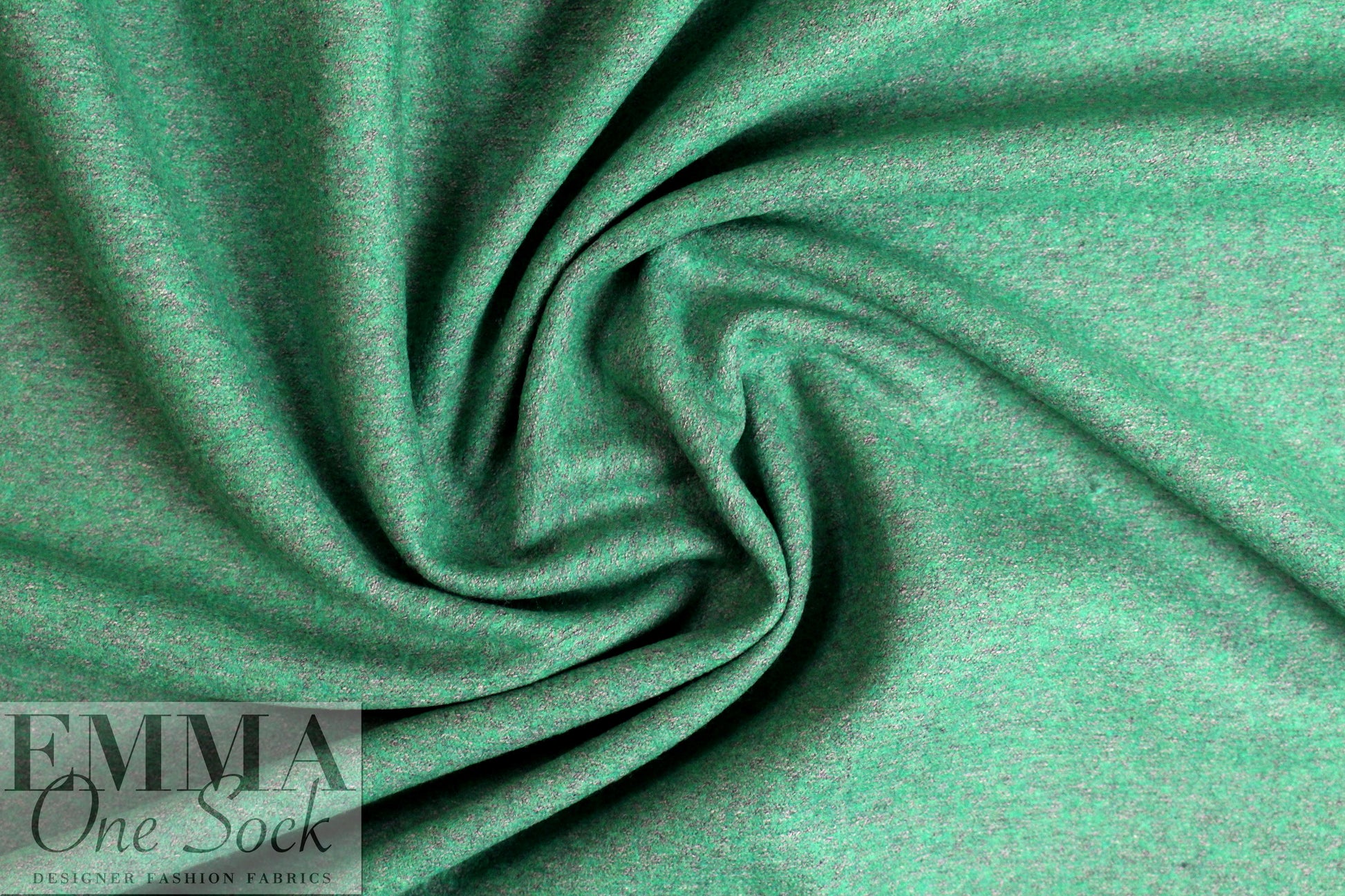 NY designer wool blend melange doubleknit - ming 1 yard