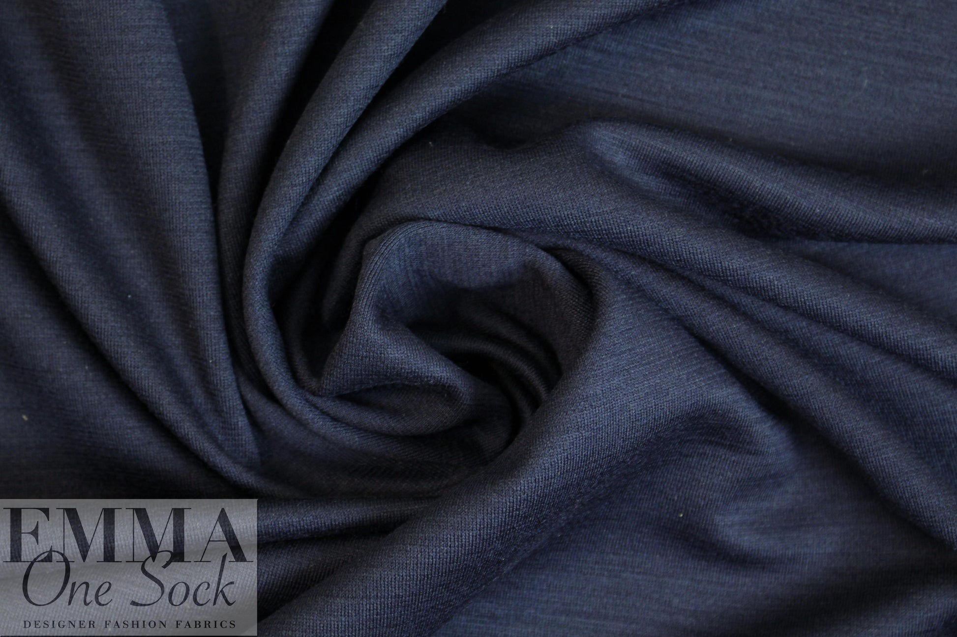designer all wool doubleknit - dark navy