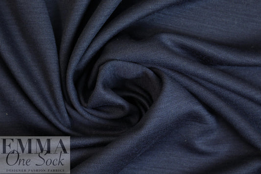 designer all wool doubleknit - dark navy