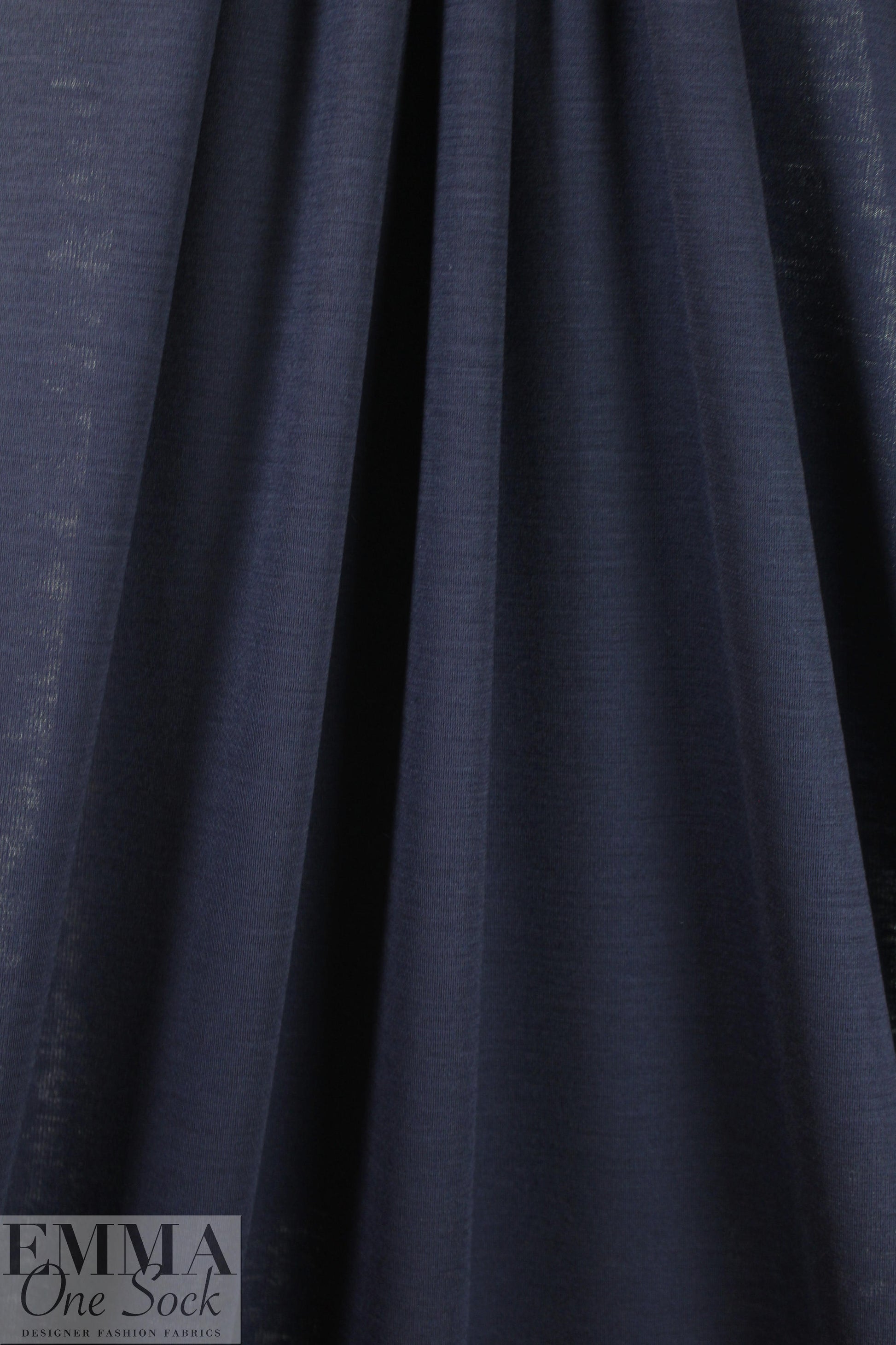 designer all wool doubleknit - dark navy