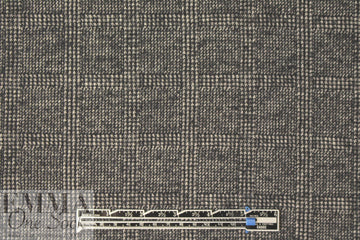 Italian yarn dyed plaid wool blend sweater knit