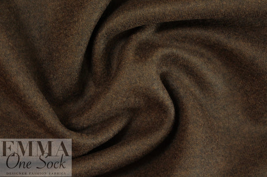 Italian thick, substantial wool doubleknit - brunette