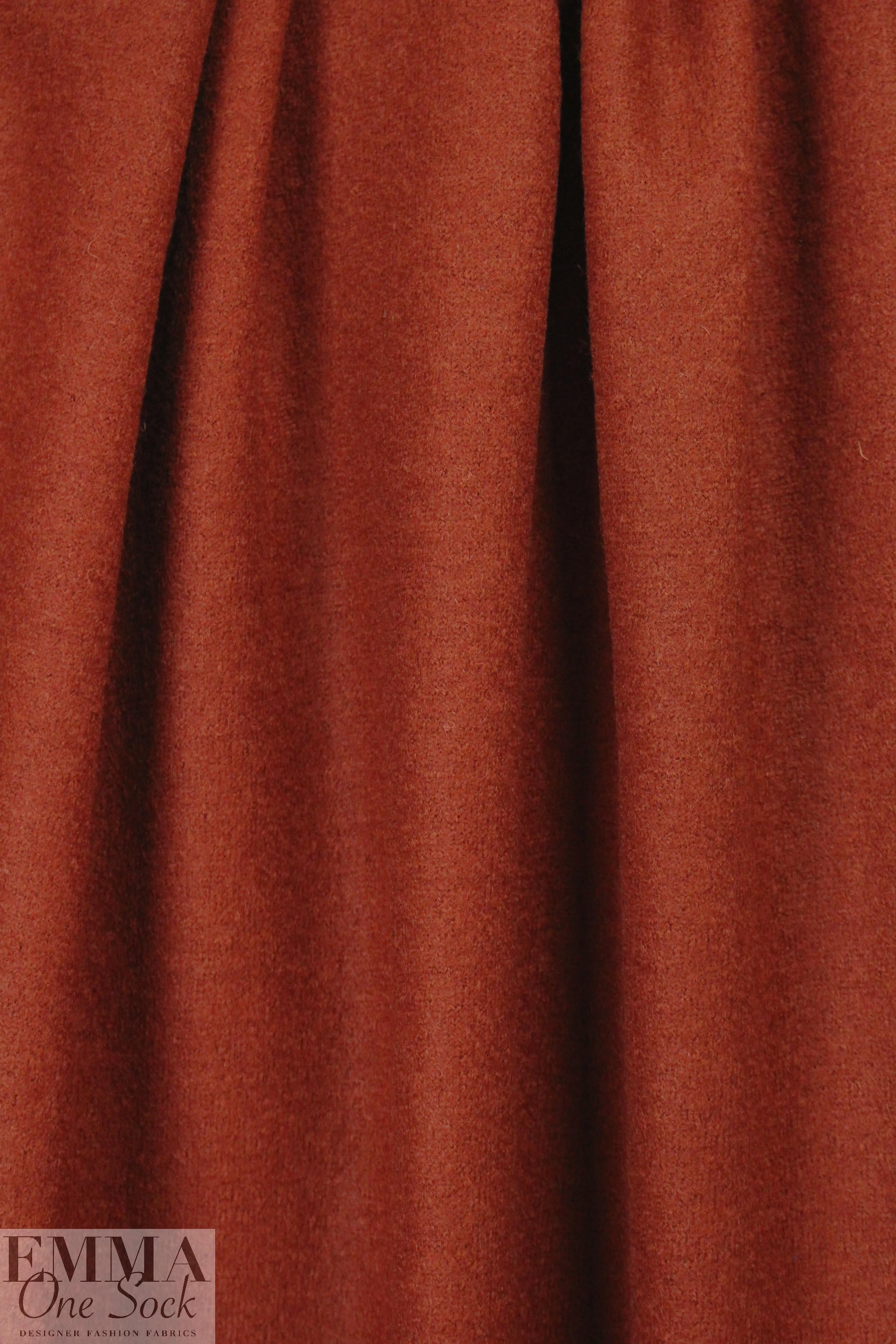 The0ry Italian wool thick sweater jersey - paprika