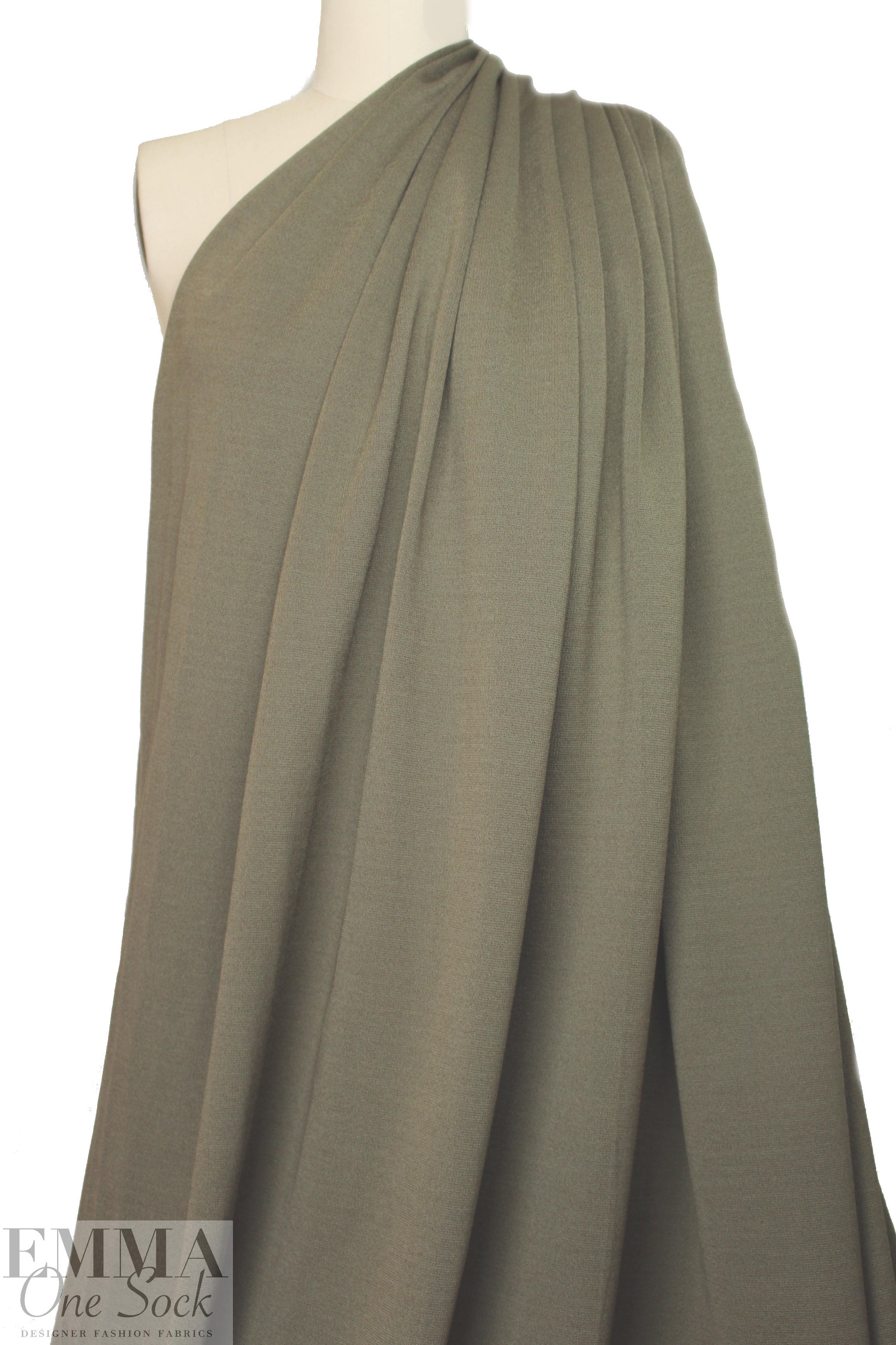 St. John wool blend doubleknit - army green