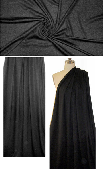 NY designer all-wool sweater knit - black