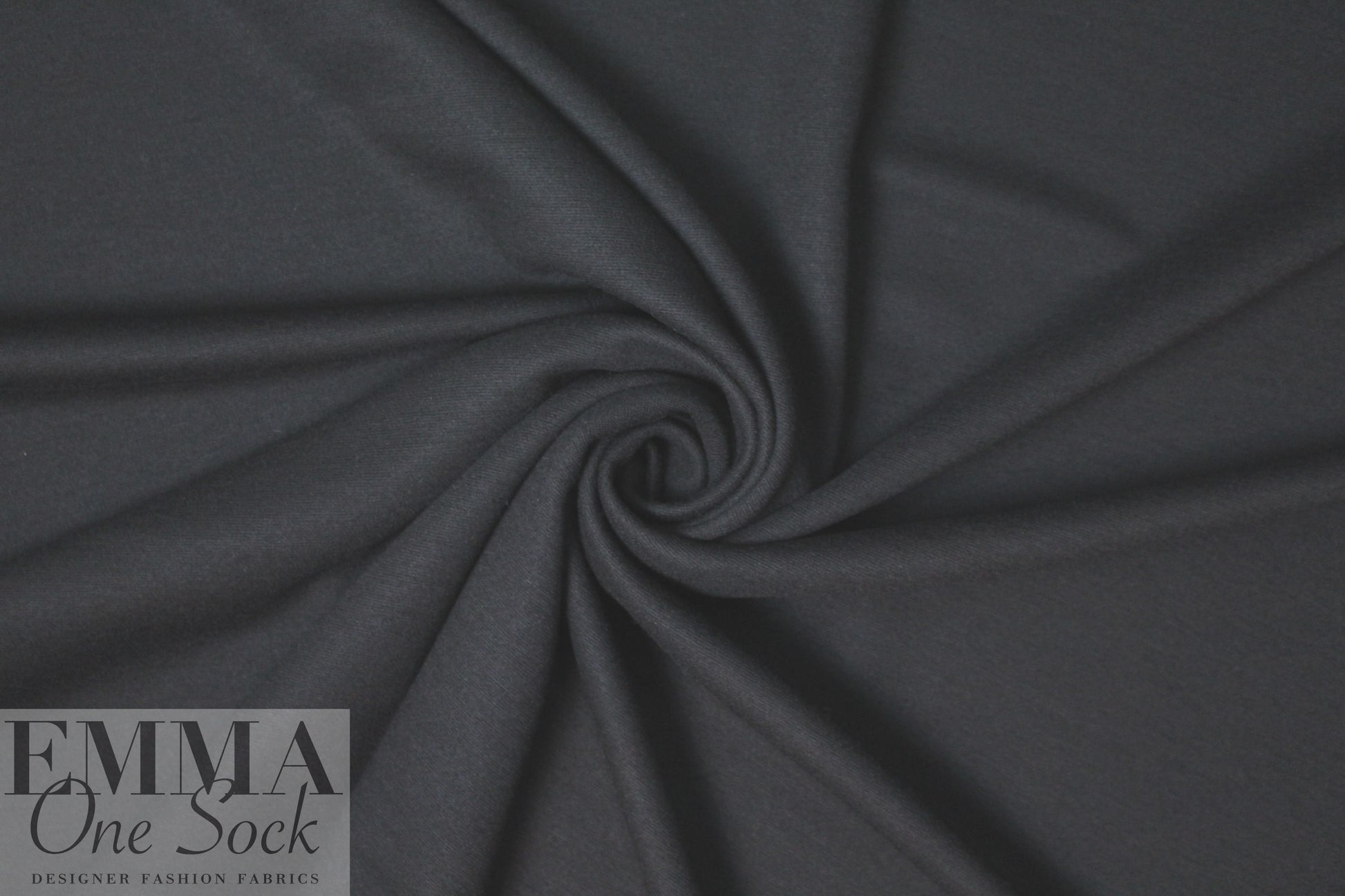 Italian wool/spandex doubleknit - black