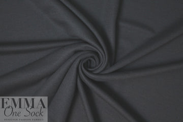 Italian wool/spandex doubleknit - black