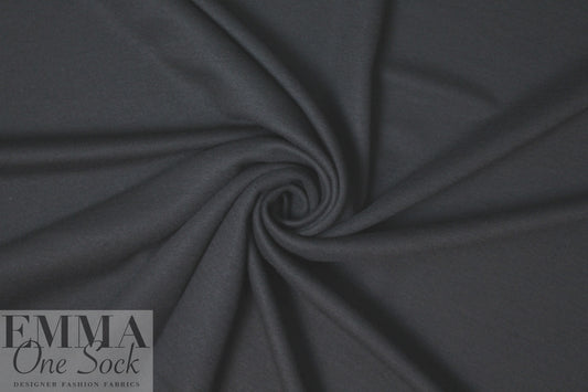Italian wool/spandex doubleknit - black