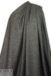 Italian wool melange sweater knit - black/silver 1.875 yd